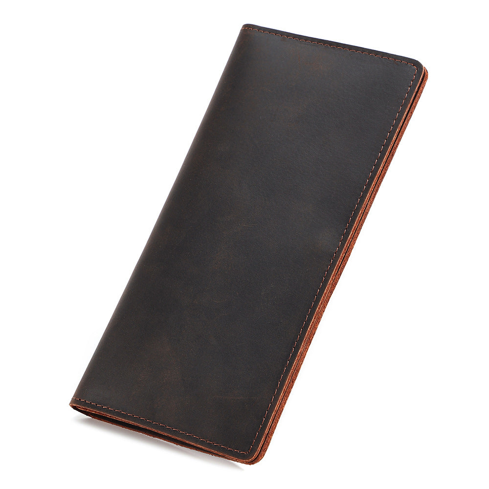 Men's Leather Multifunctional First Layer Cowhide Men's Clutch