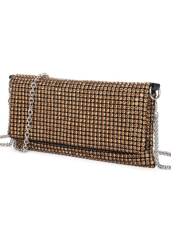 Women's Summer Chain Rhinestone Light Luxury Dinner Bag