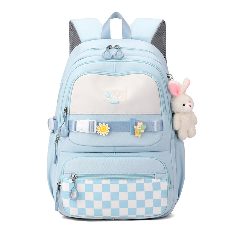 Sweet Light Soft Girly Style Korean High Quality Simple Large Leisure Backpack