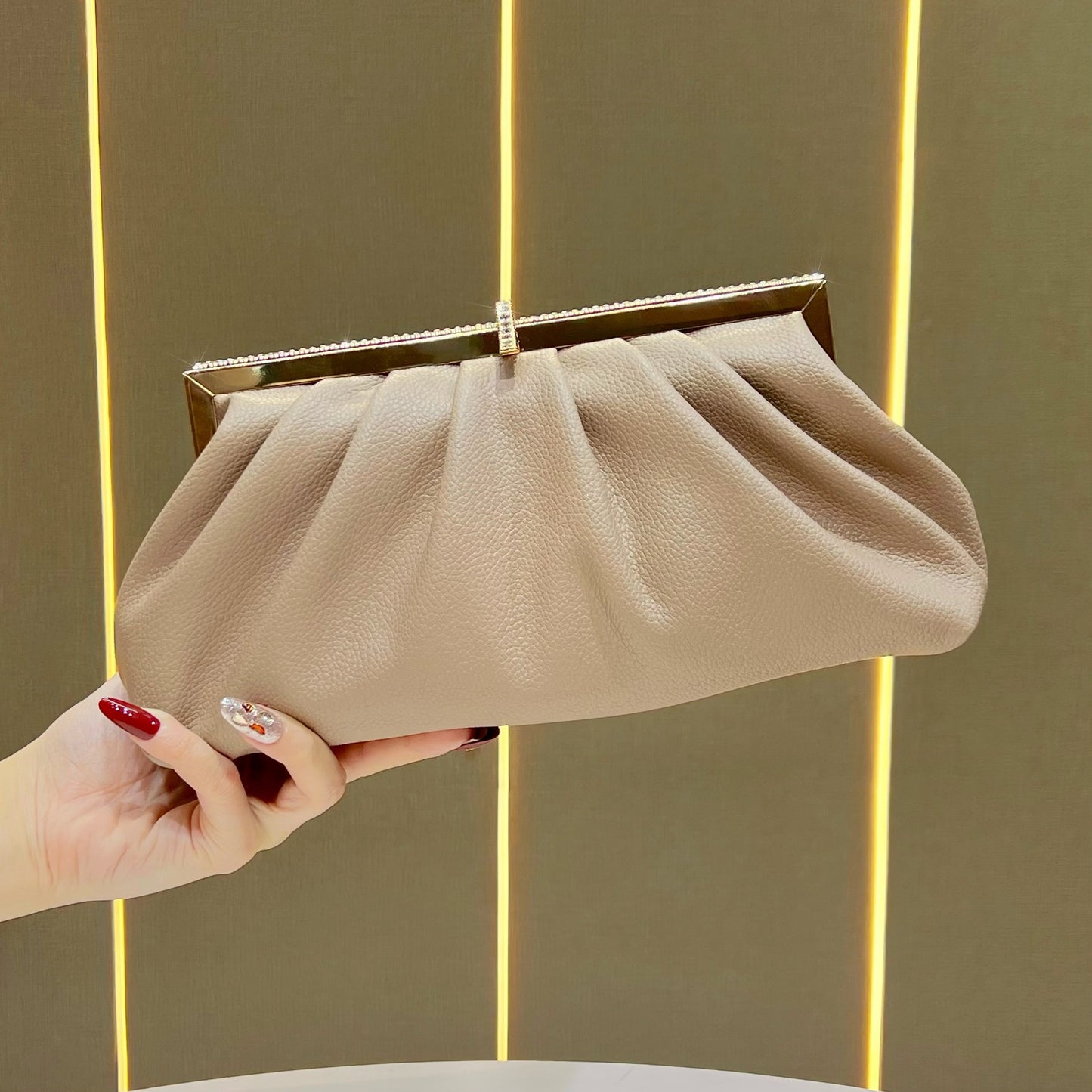 Slouchy Women's Clutch Diamond Fashion Elegant Dinner Bag