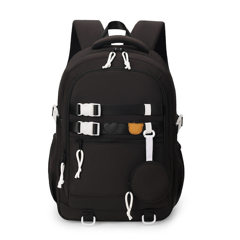 Men's Thermal Transfer Oxford Cloth Trendy Large Capacity Leisure Backpack