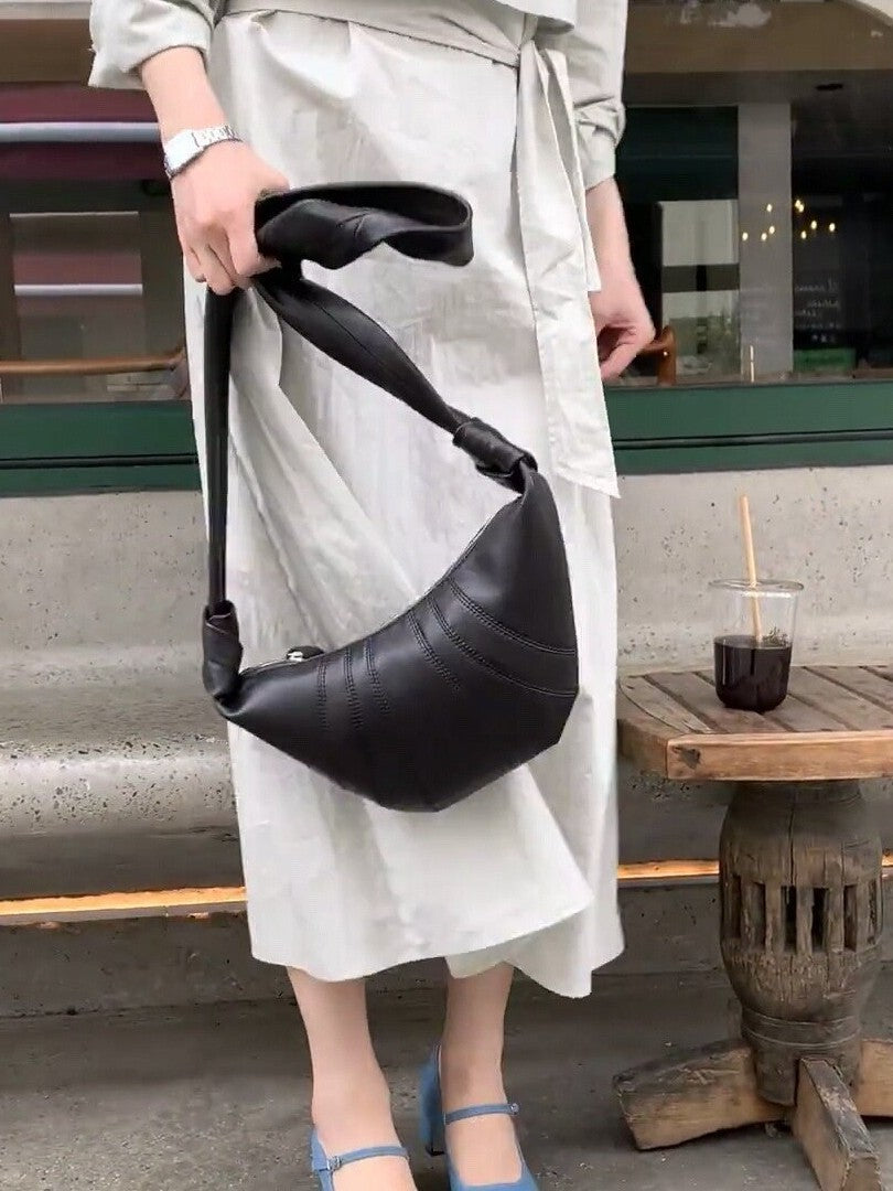 Women's Genuine Leather Dumpling High-grade Versatile Fashion Women's Messenger Bag