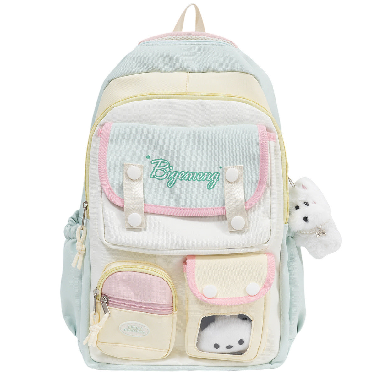 Female Junior High Cute Korean Style Color Matching Computer College Student Schoolbag