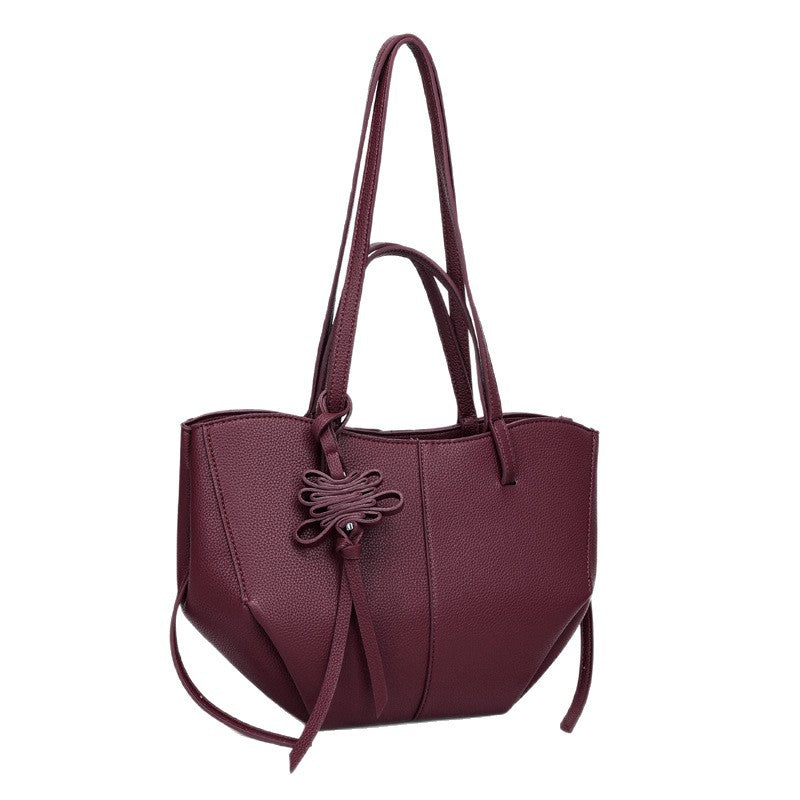 Women's Fashion High Textured Design Portable Vegetable Basket Women's Shoulder Bag