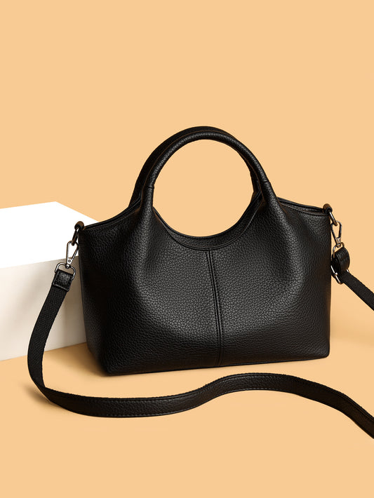 Women's Lightweight Commuter Texture Soft Leather Pouches Women's Shoulder Bag