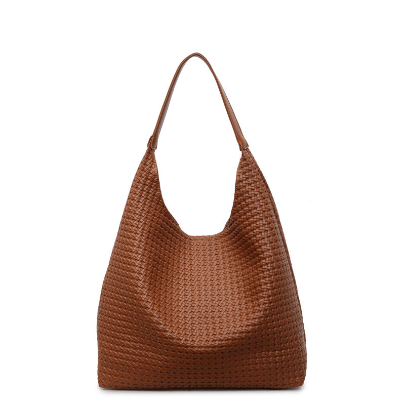 Retro Woven Trendy Easy Matching Large Capacity Underarm Son Women's Shoulder Bag