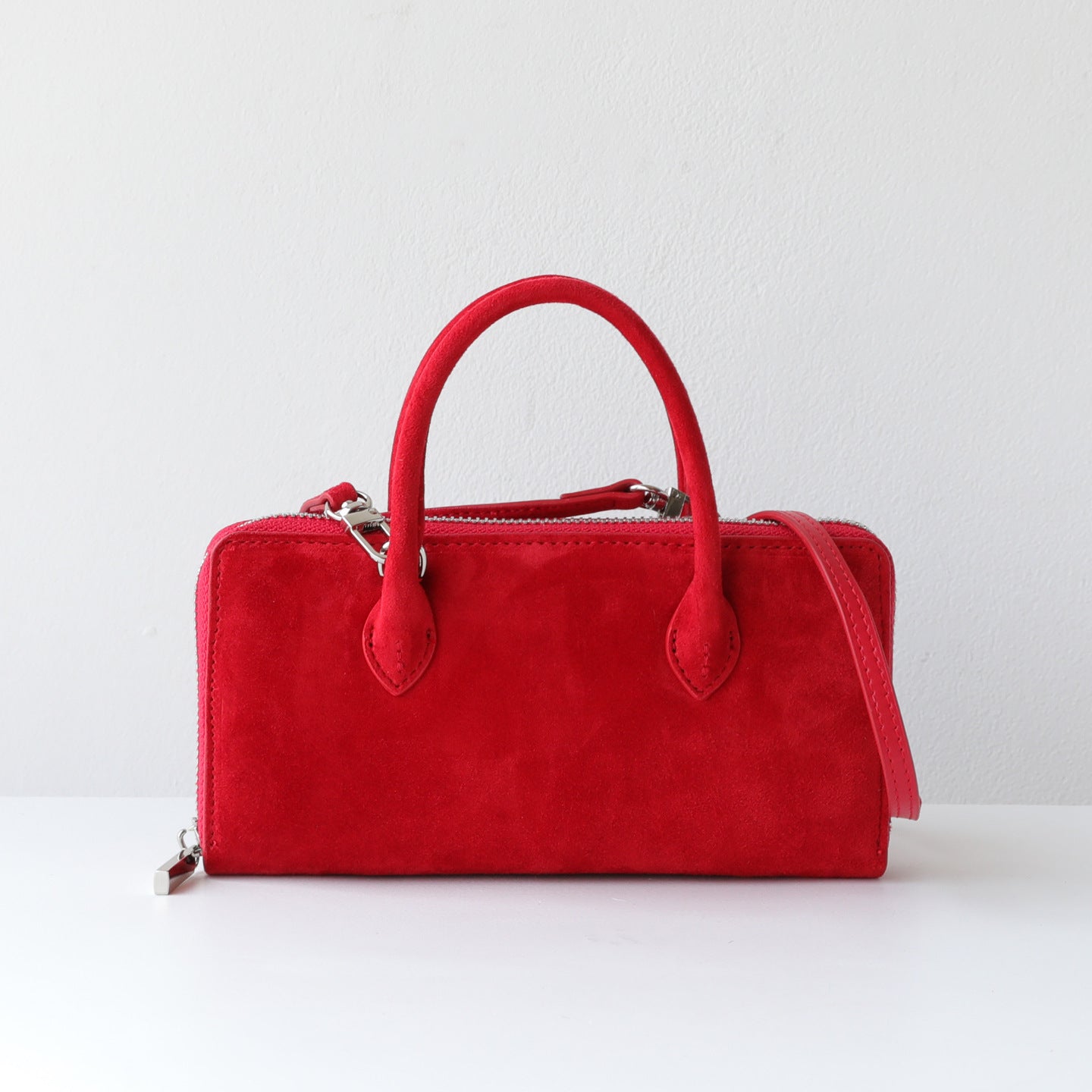 Women's High-grade Portable Horsehair Polka Dot Mobile Genuine Leather Small Square Bag