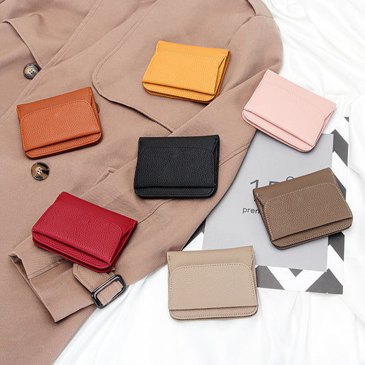 Women's Pure Cowhide Short Genuine Leather Purses