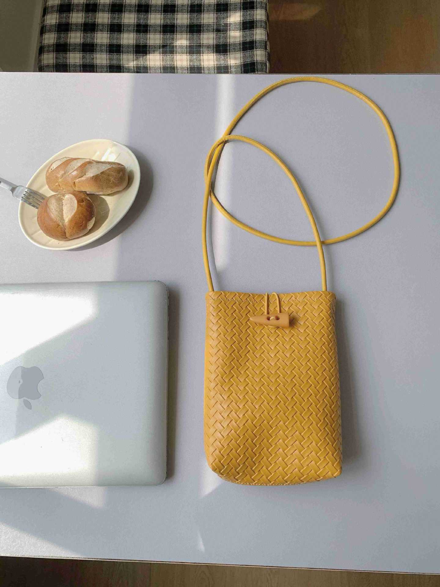 Women's Korean Style Red Simple Solid Color Small Square Bags