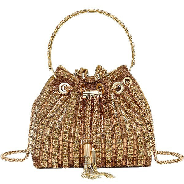 Graceful Women's Rhinestone Good-looking Fashion Diamond Dinner Bag