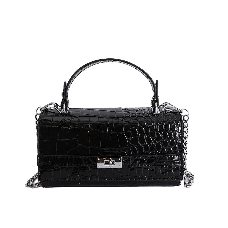 Women's Crocodile Pattern Mori Cute Light Luxury Minority Small Square Bag