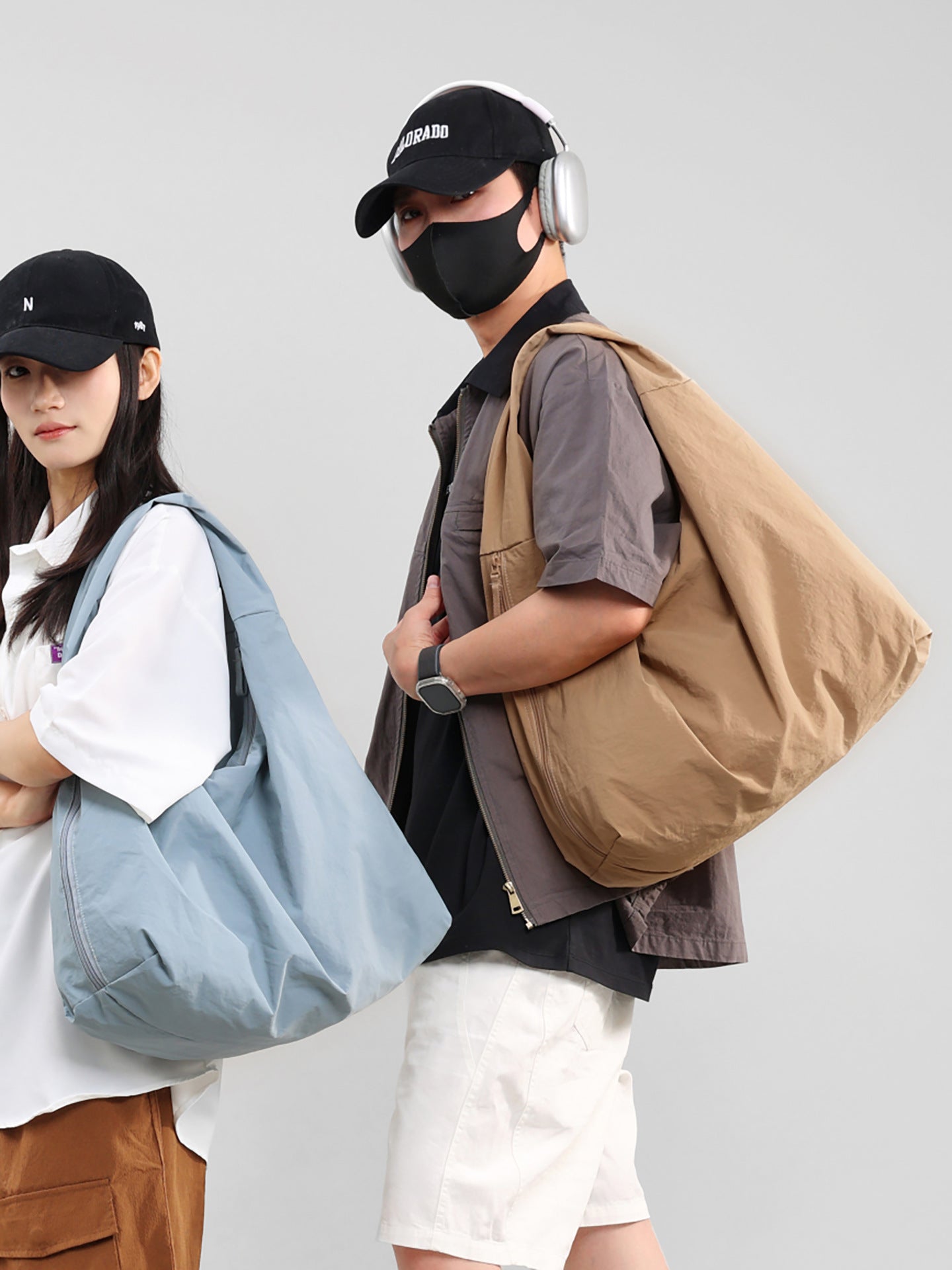 Women's Capacity Nylon Canvas Versatile Leisure Commute Super Lightweight Women's Shoulder Bag