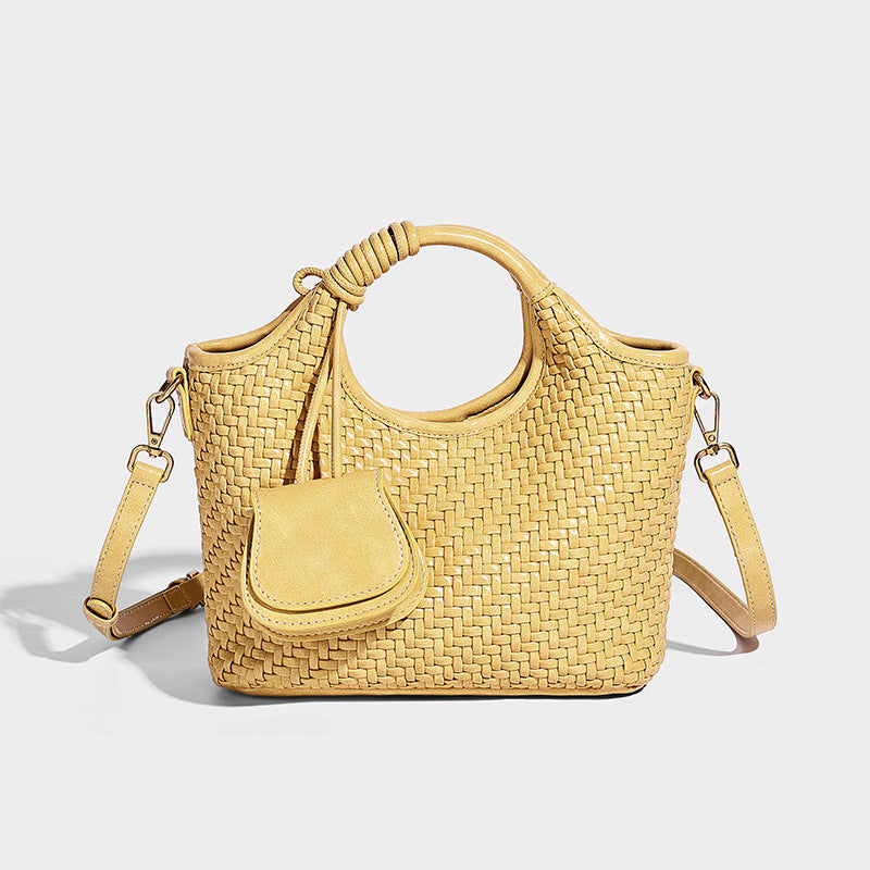 Women's Hand-woven High-grade Vegetable Basket Fashion Mother Women's Shoulder Bag