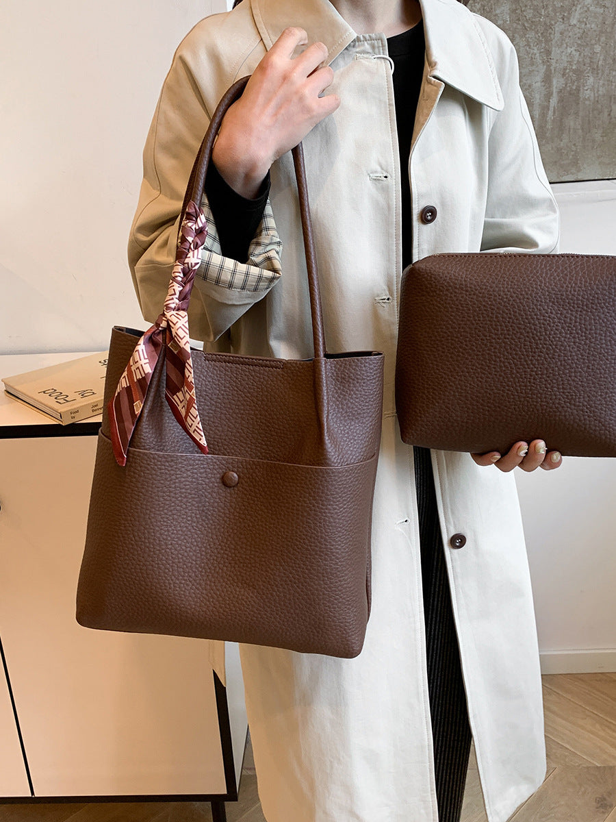 Women's Large Capacity High-grade Simple Fashion Trendy Tote Bag