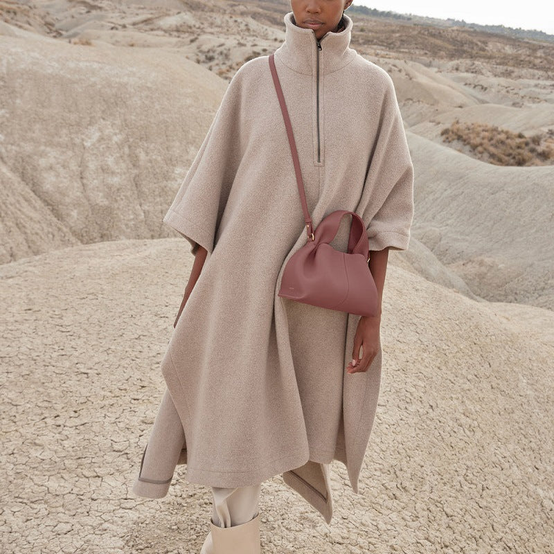 Women's French Niche Cloud Cowhide Dumpling Women's Shoulder Bag