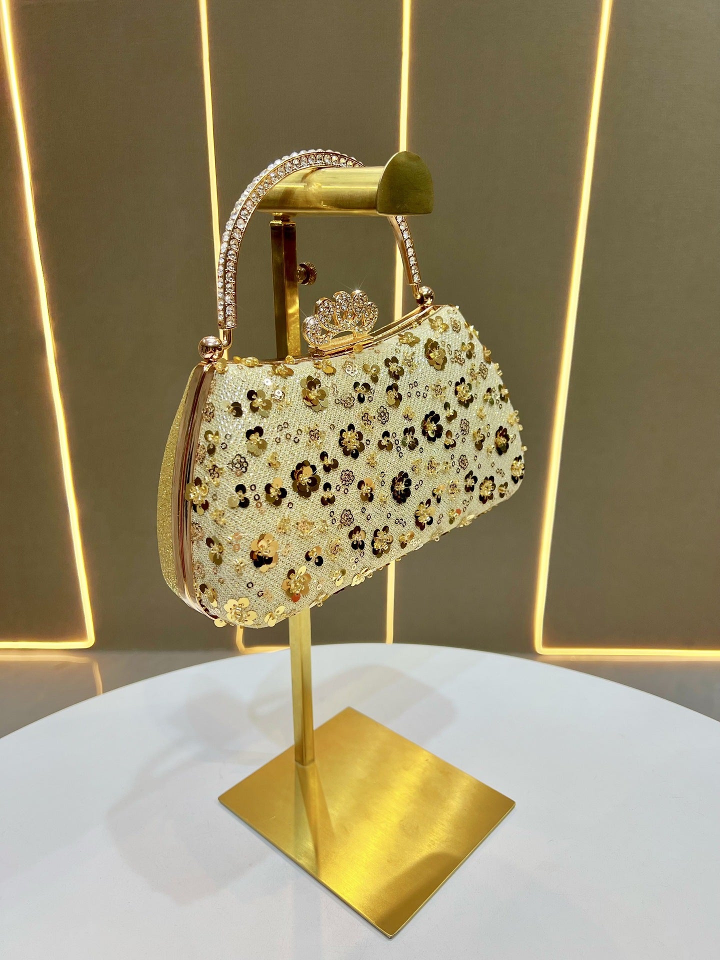 Women's Sequin Fashion Premium Chain Banquet For Dinner Bag