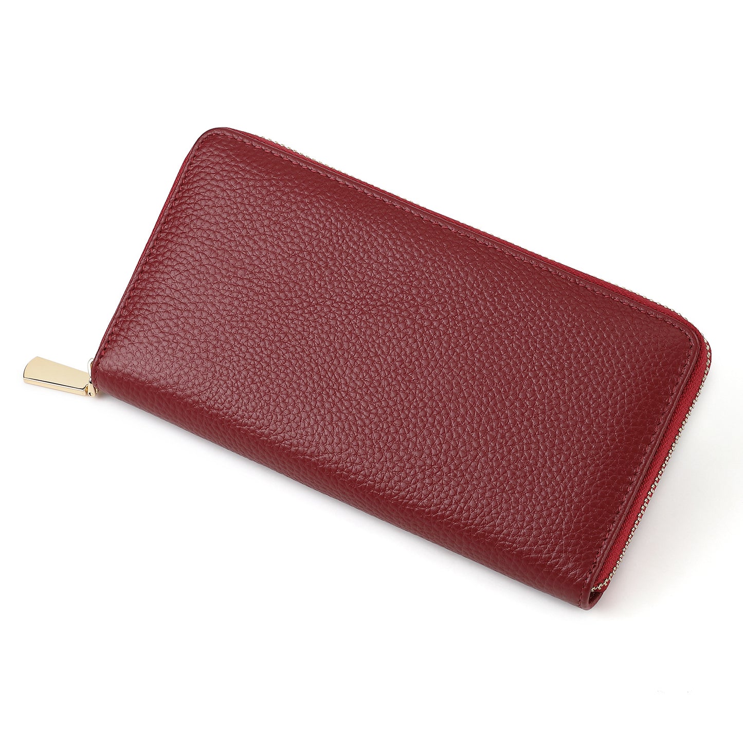 Women's Genuine Leather Lychee Pattern Large Capacity Change Coin Purses