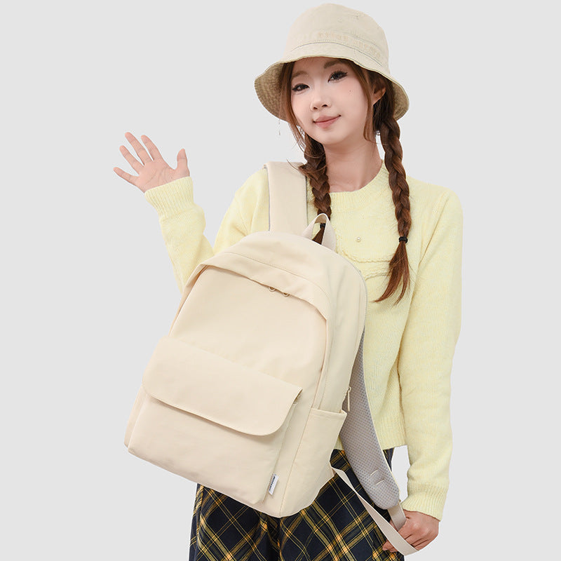 Men's Junior High Simple Large Capacity Waterproof Backpacks