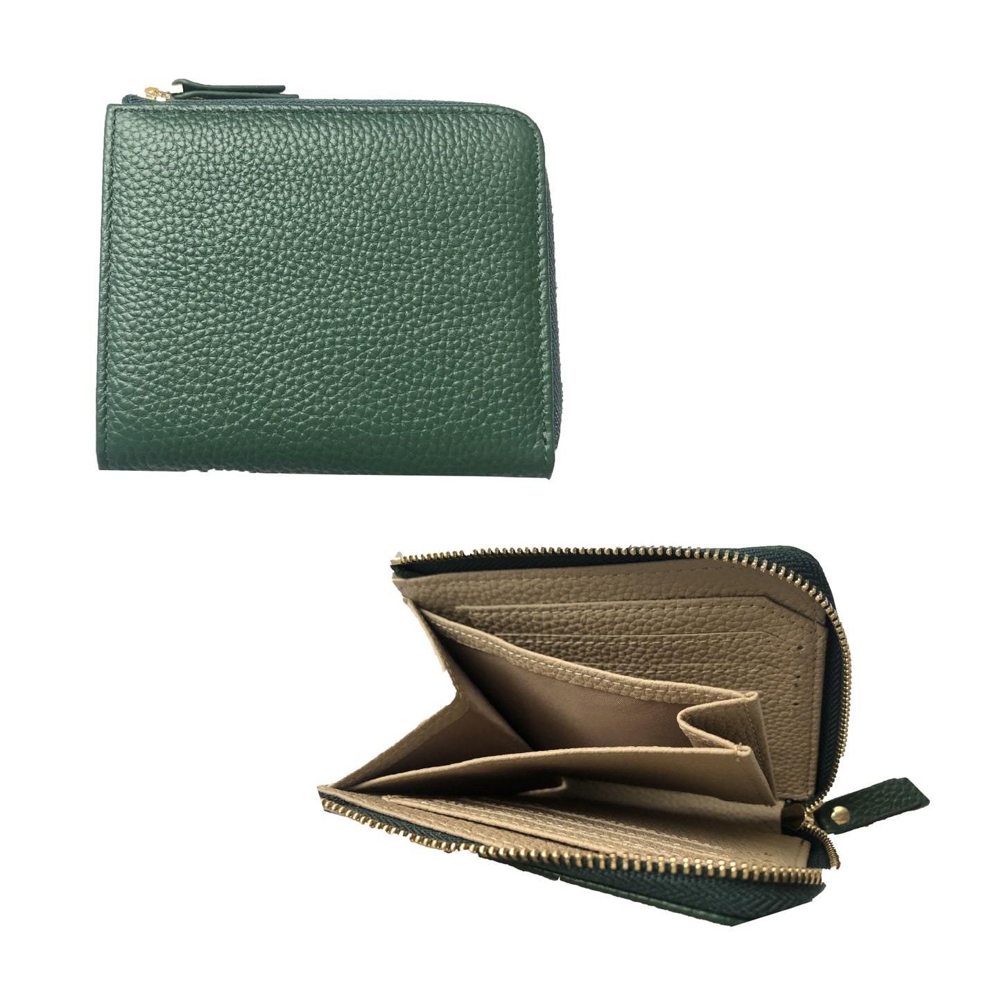 Women's Genuine Leather Litchi Pattern Short Fashion Ladies Wallet