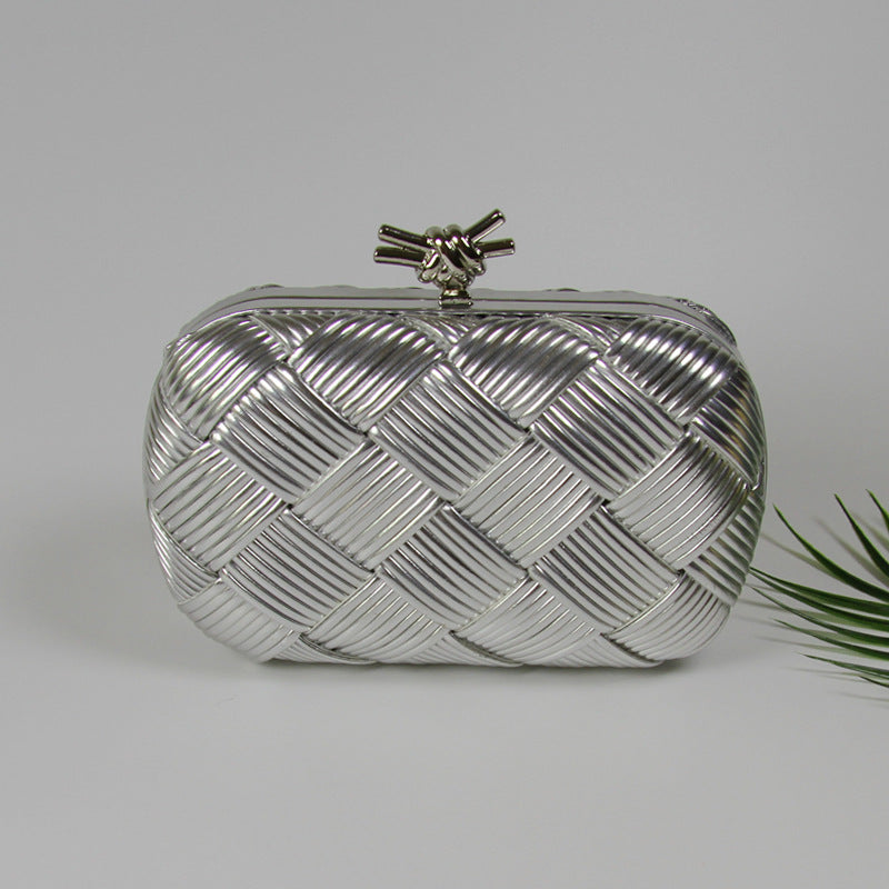 Creative Stylish Hand-woven Clutch Expensive Portable Dinner Bag