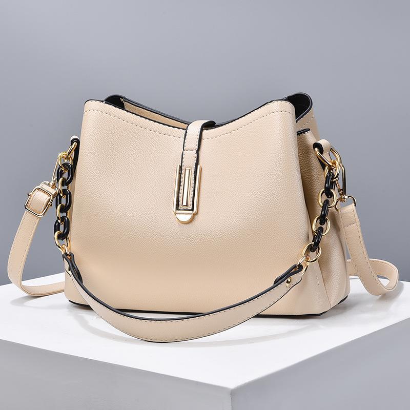 Women's Fashion Large Capacity Textured For Bucket Bags