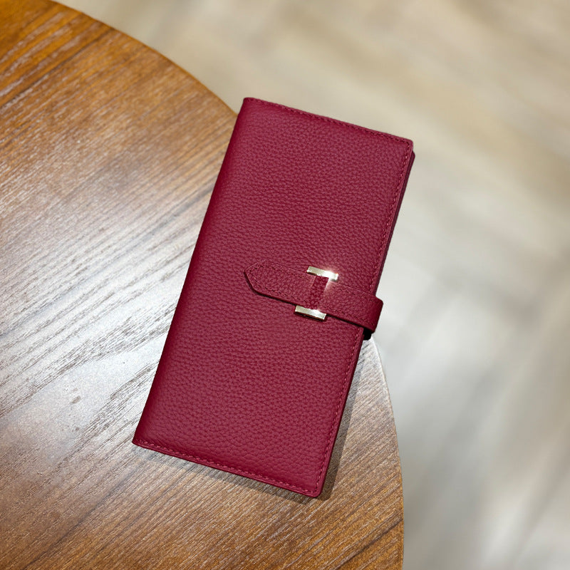 Women's Genuine Leather Long Design High Sense Ladies Wallet