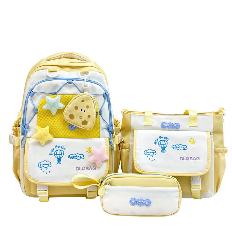 Children's Junior High Burden Reduction Large Capacity Primary Leisure Backpack