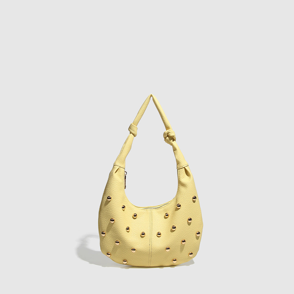 Women's Simple Metal Sense Large Capacity Personality Rivets Women's Shoulder Bag