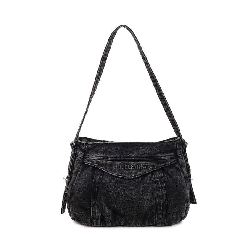 Women's Denim Picnic Large Capacity Commuter Shopping Daily Tote Bags