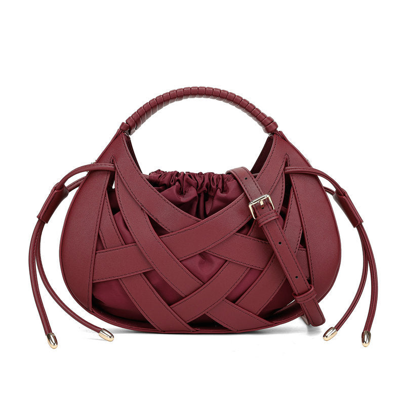 Women's Korean Style Weaving Fashionable Eye-catching Women's Shoulder Bag