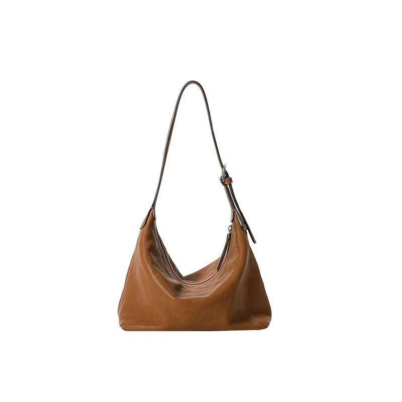 Skin Underarm Classic Commuter Genuine Leather Women's Shoulder Bag