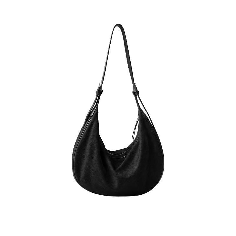 Vegetable Tanned Matte Leather Selenodont One Genuine Women's Shoulder Bag