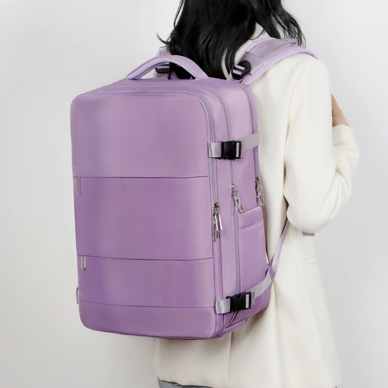 Trendy Large Capacity Portable Double Zipper Business Backpack