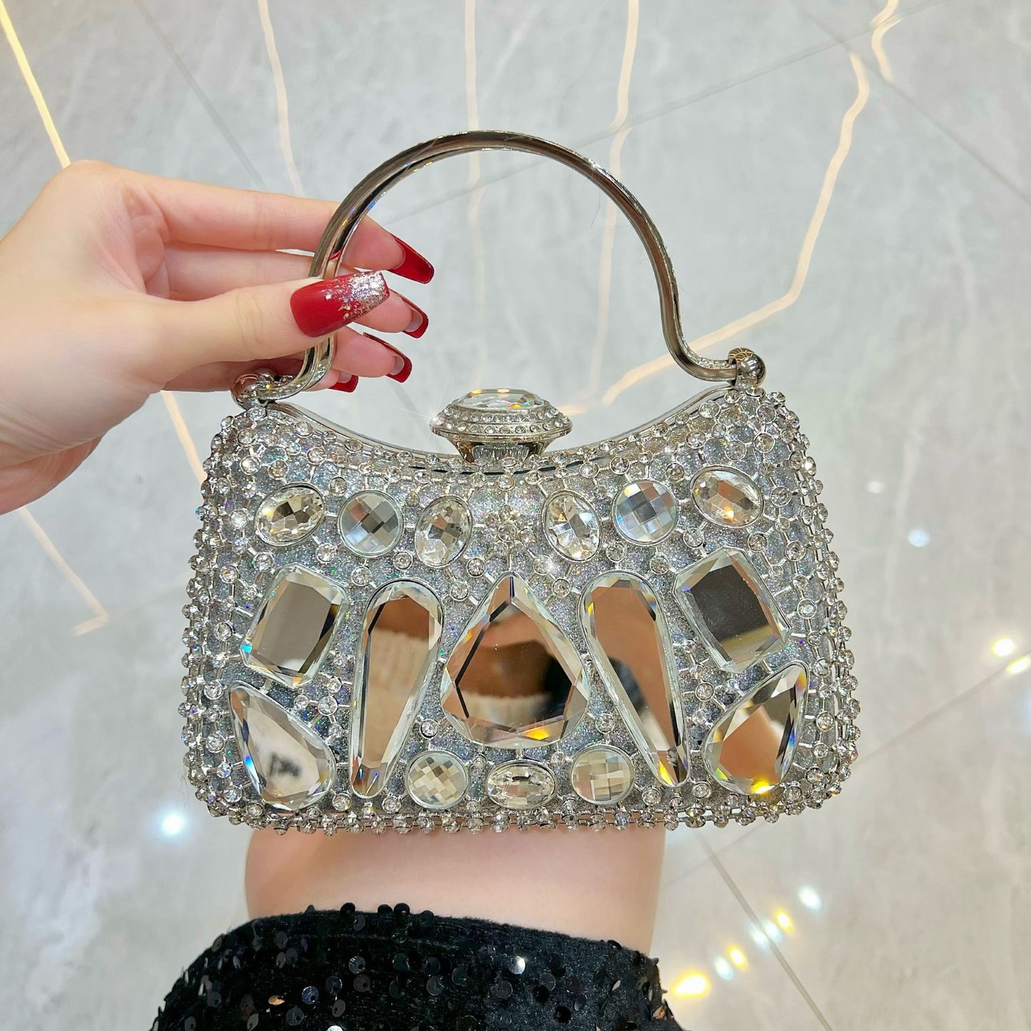 Women's Luxury Exquisite French Diamond High Sense With Bags