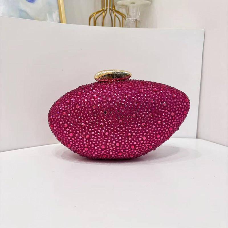 Trendy Classic Round Box Clutch Acrylic Vintage Bags