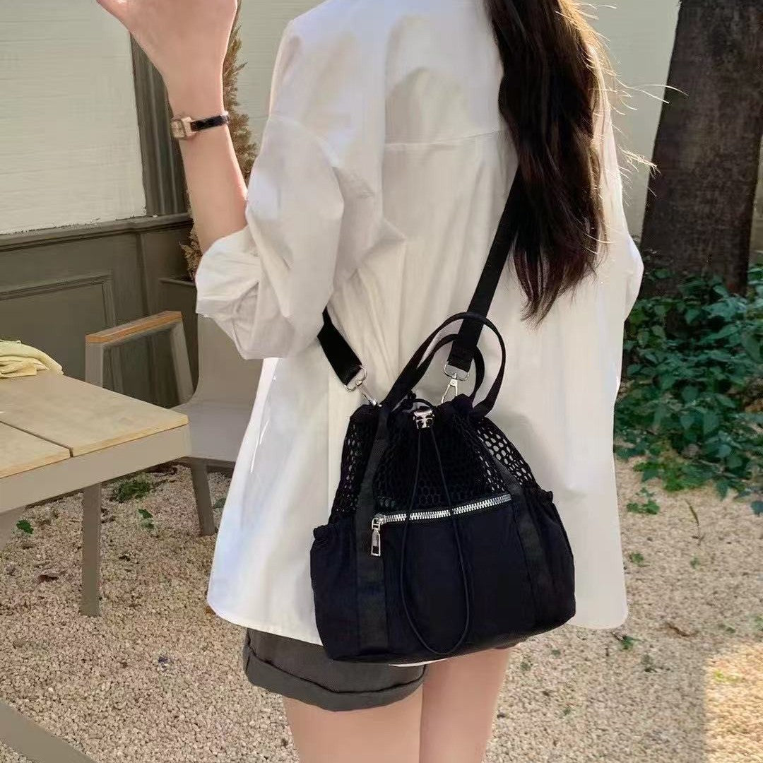 Women's Fashion Mini Nylon Canvas Mesh Breathable Women's Messenger Bag