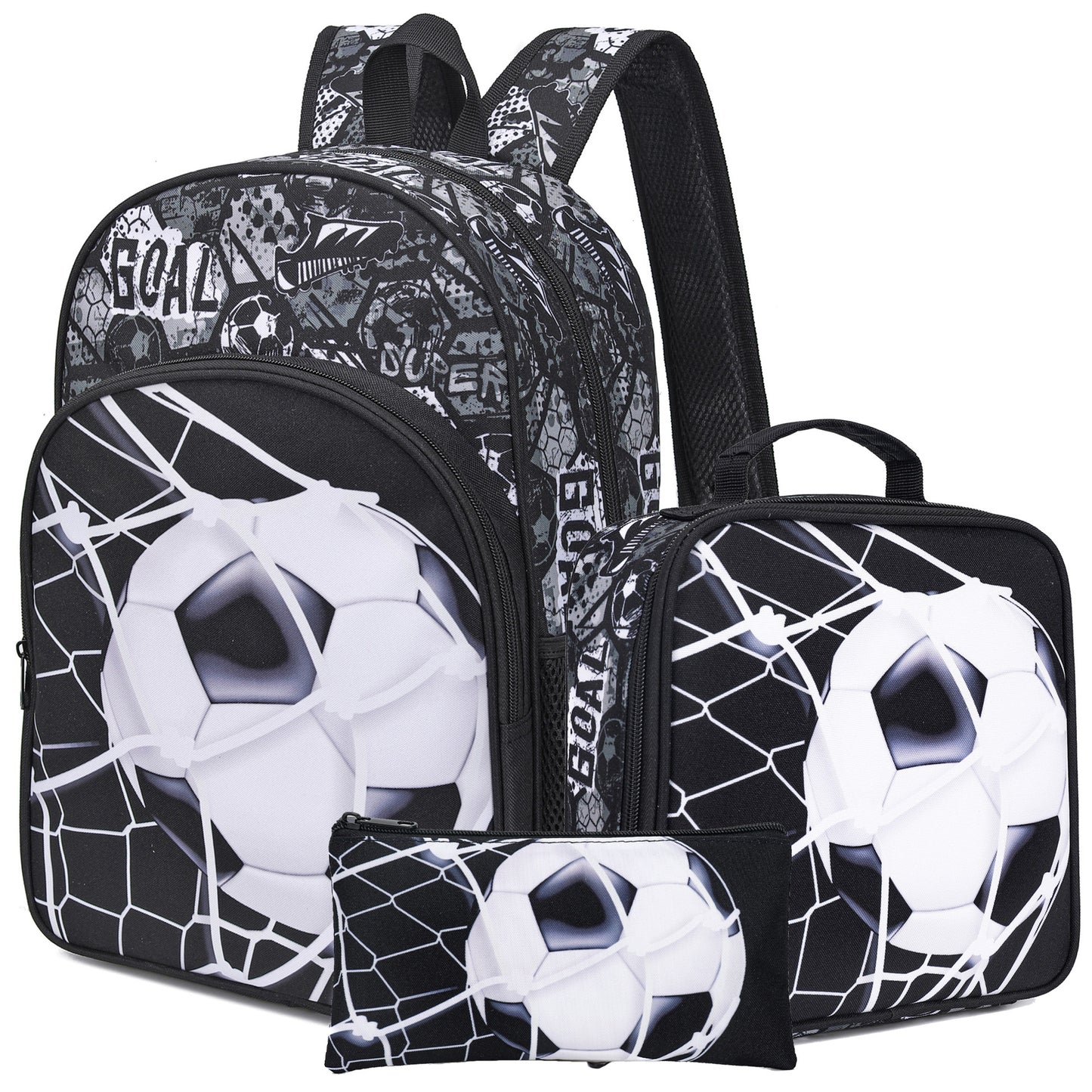 Popular Stylish Attractive Football Three-piece Cute Primary School Bag