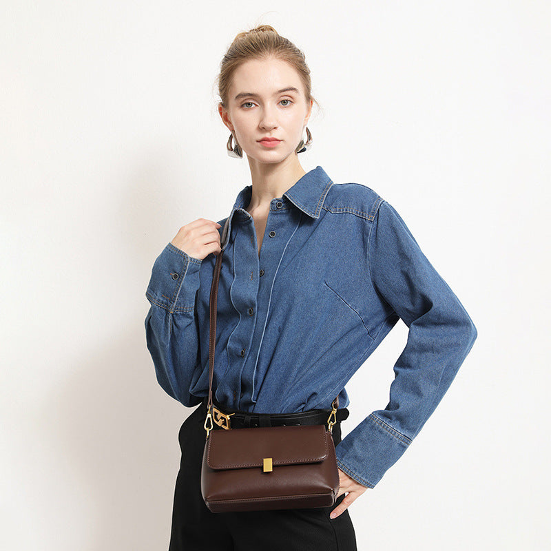Stylish Women's Source Retro Simple Underarm Small Square Bag
