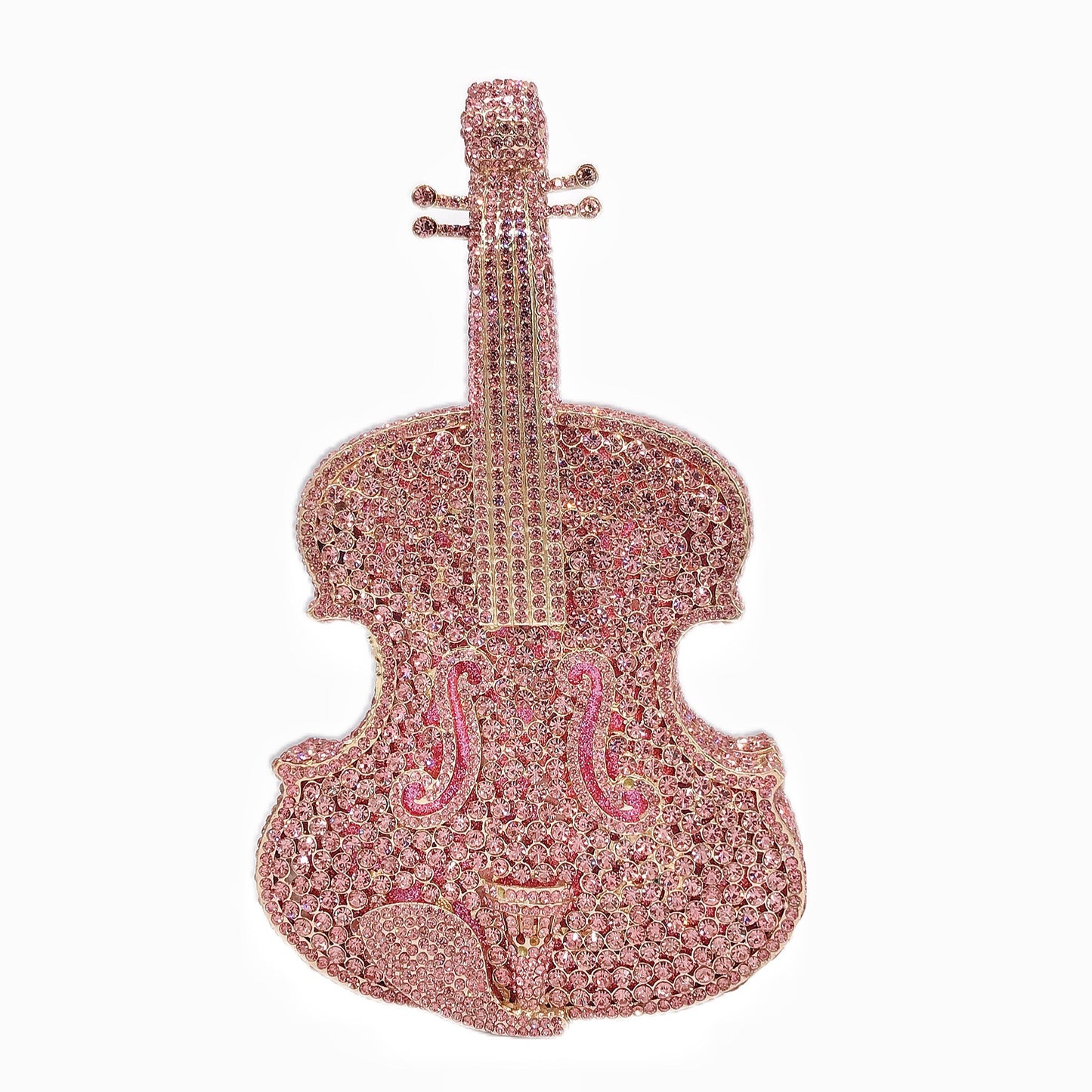 Slouchy Violin Diamond Banquet Rhinestone Clutch Evening Bags