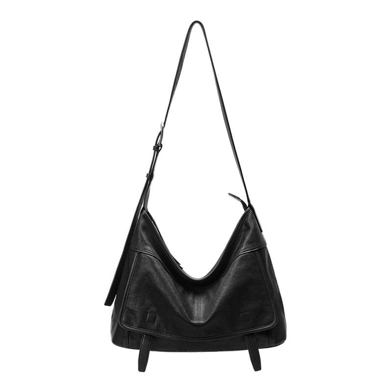 Women's & Men's Vegetable Tanned Sheepskin Large Capacity Commuter Women's Shoulder Bag