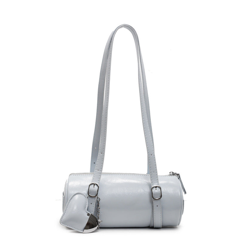 Fashion Cylinder Female Niche Trendy French Classic Women's Messenger Bag
