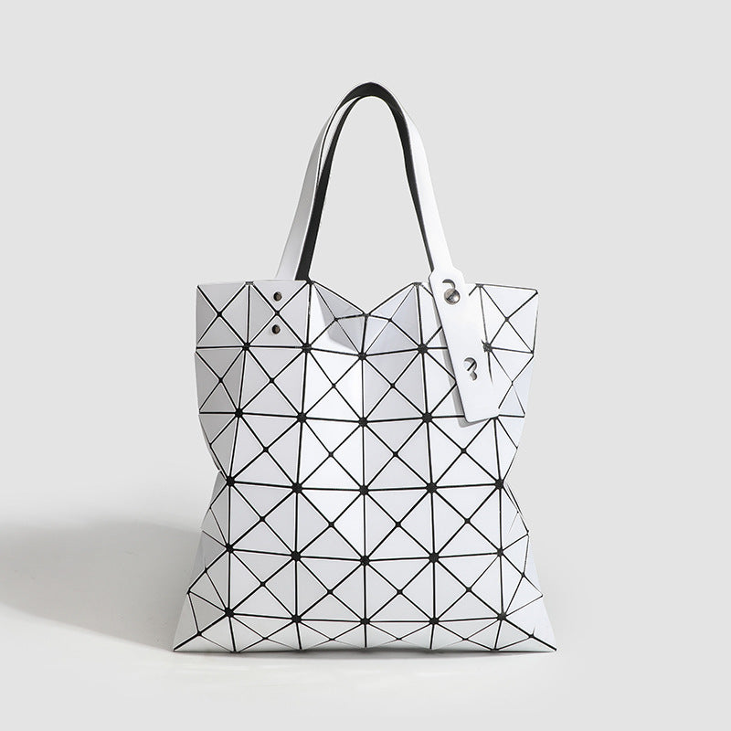 Geometric Rhombus Magic Color Large Capacity Everyday Joker Lightweight Single Women's Shoulder Bag