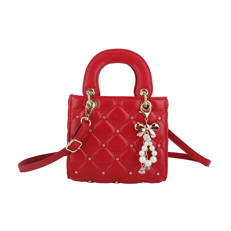 French Minority Style Summer Rhombus Embroidered Bags