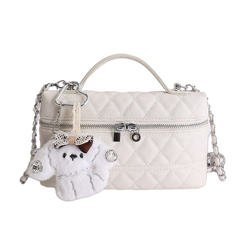 Women's Design Simple Elegant Diamond High-grade Small Square Bag