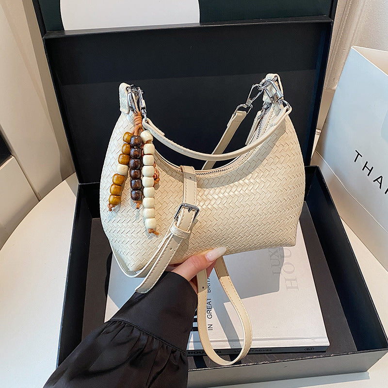 Women's Underarm Western Style Woven Fashion Light Small Square Bags