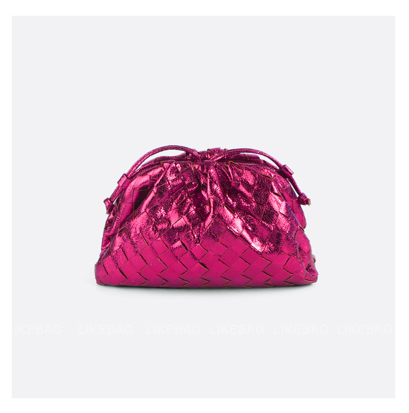 Women's Woven Cloud Dumpling Popular Fashion Clutch Women's Shoulder Bag