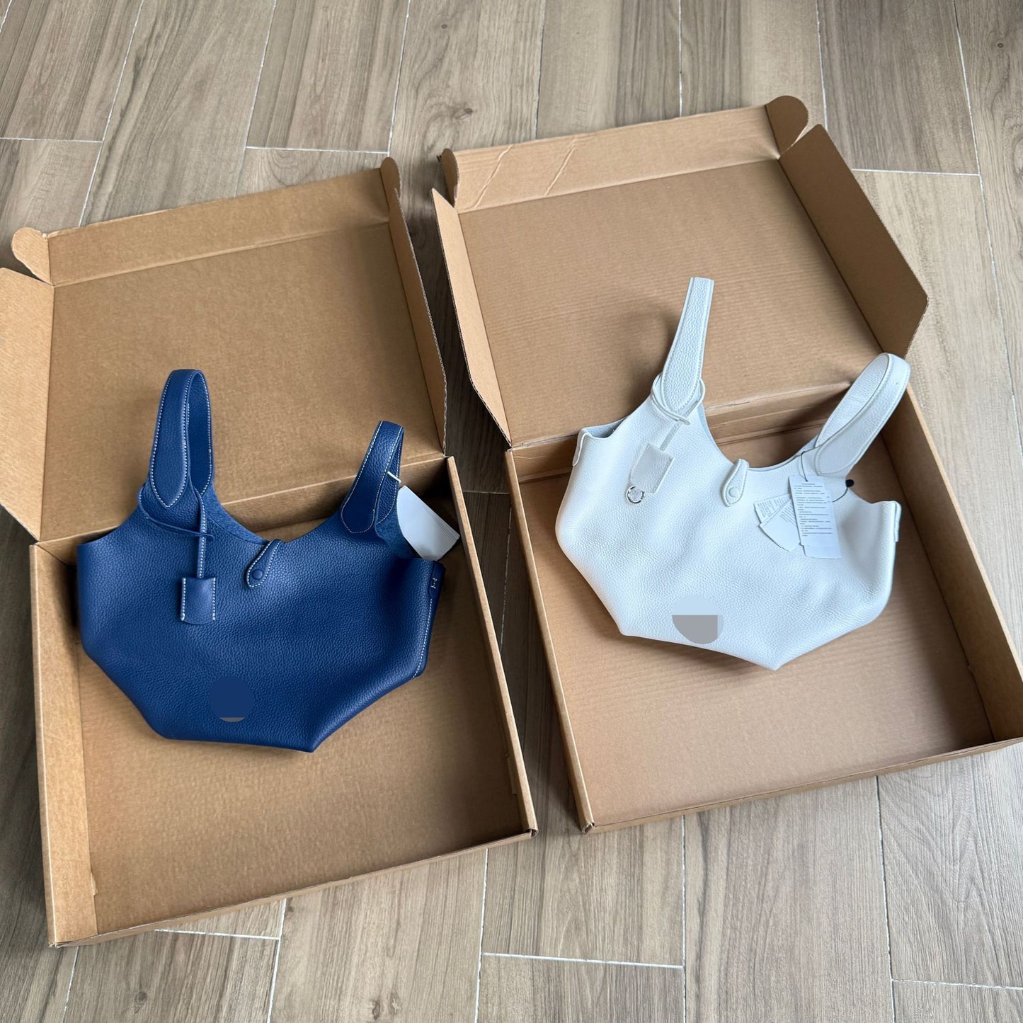 Attractive Women's Original Single-layer Leather Vegetable Bucket Bags