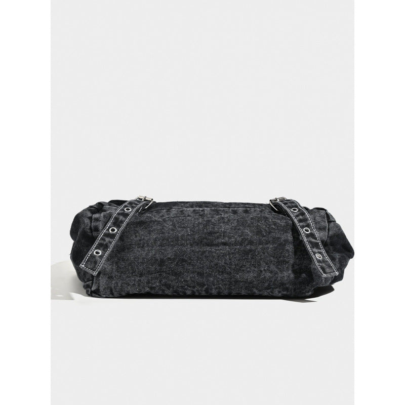 Women's Totes Washed Old Jean Design Rivet Bags