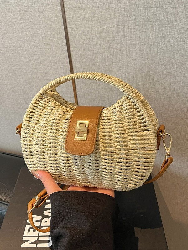 Women's French Minority Fashion Woven Straw Seaside Vacation Bags