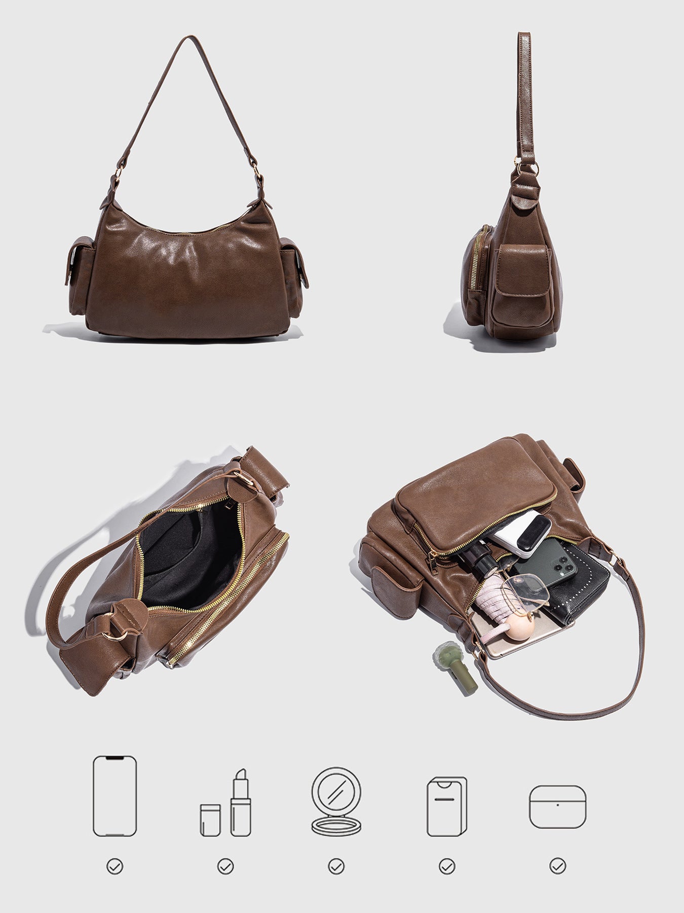 Niche High-grade Mechanical Style Motorcycle Retro Bags